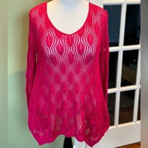 DEX - Pink Knit Top - L